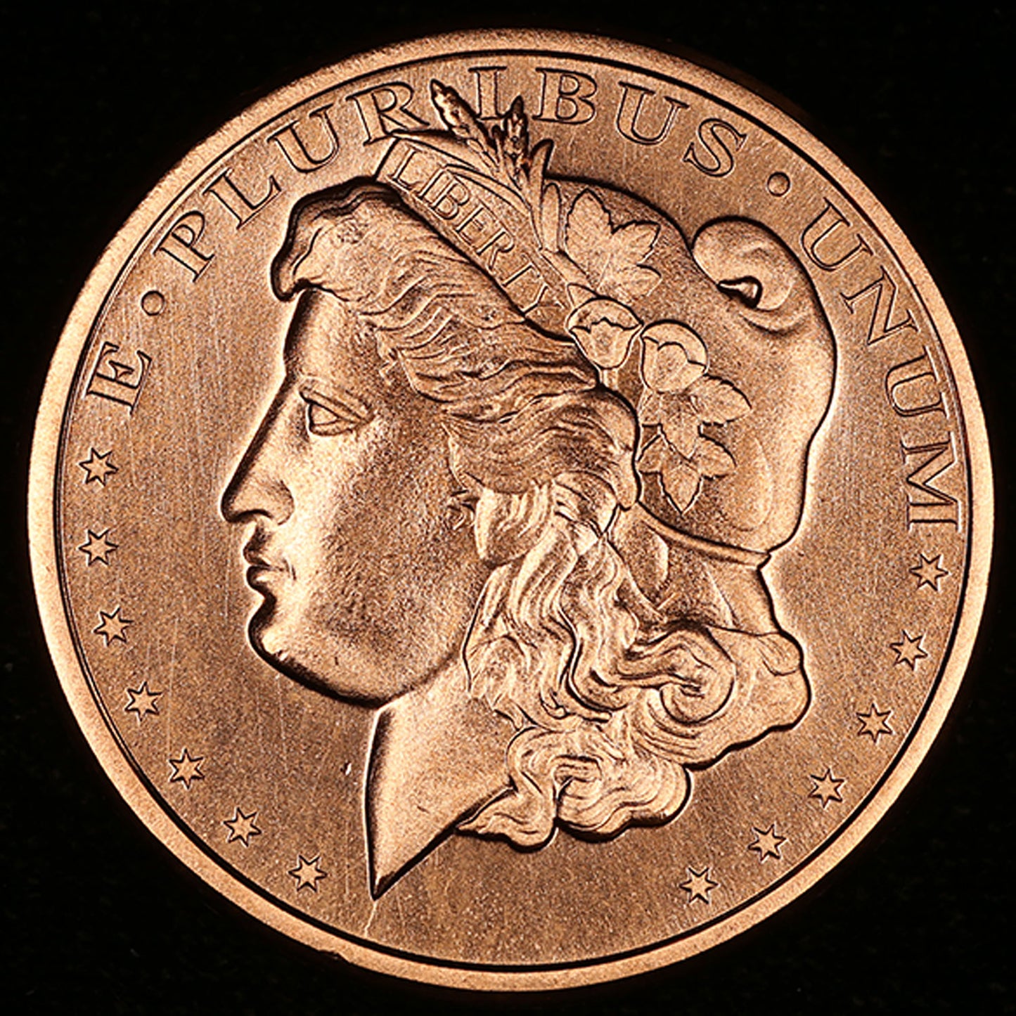 One Ounce .999 fine Copper Round - Morgan Silver Dollar design