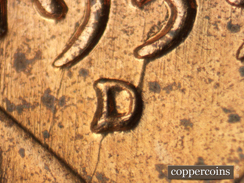 1959D-1MM-093 Lincoln Cent Repunched Mint Mark