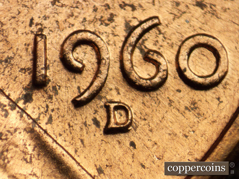 1960D-1MM-022 Lincoln Cent Repunched Mint Mark