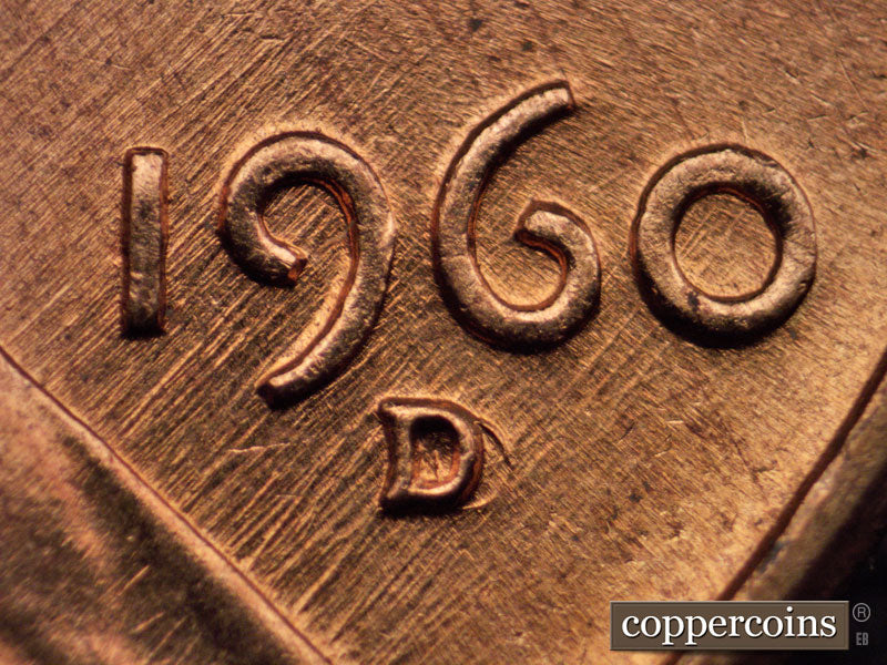 1960D-1MM-023 Lincoln Cent Repunched Mint Mark