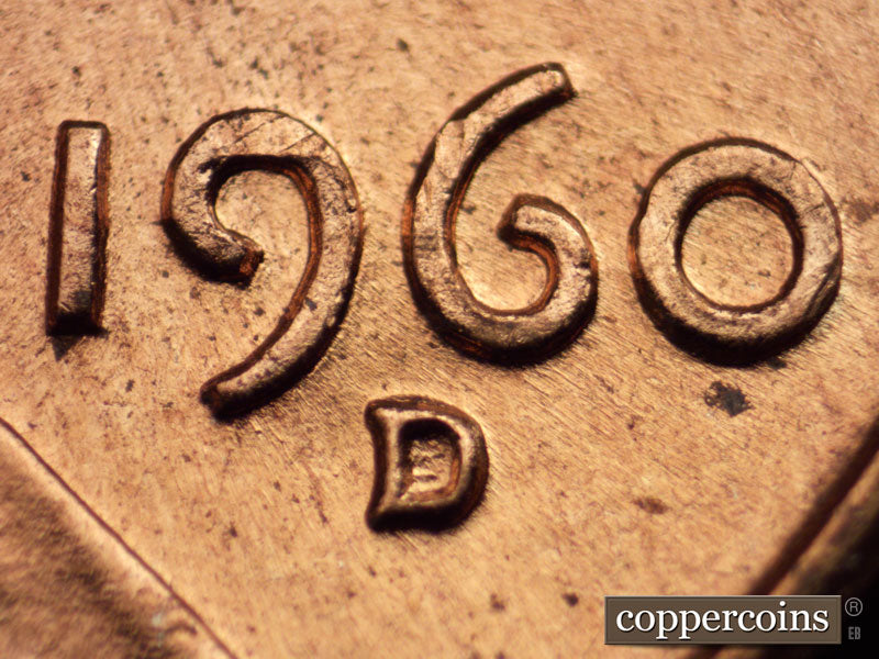 1960D-1MM-065 Lincoln Cent Repunched Mint Mark
