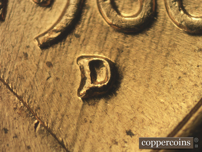 1960D-1MM-199 Lincoln Cent Repunched Mint Mark