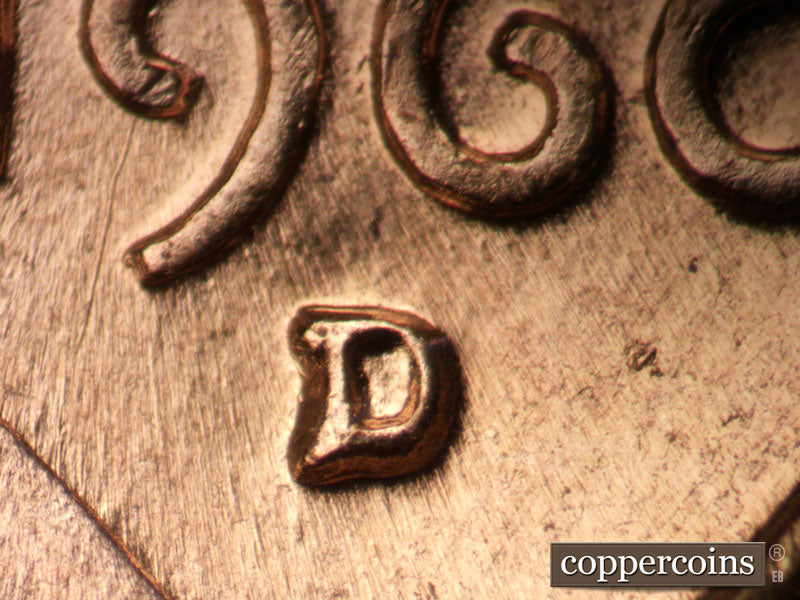 1960D-1MM-202 Lincoln Cent Repunched Mint Mark