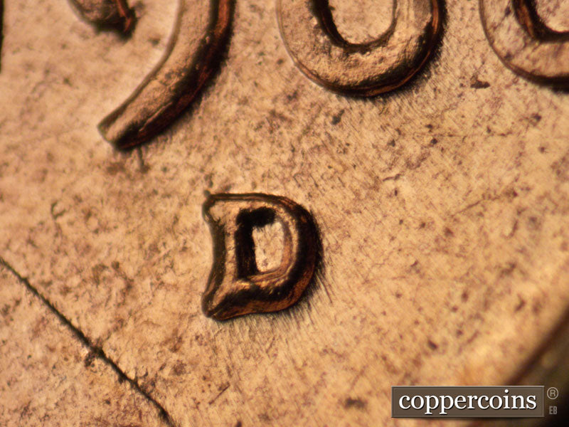 1960D-1MM-214 Lincoln Cent Repunched Mint Mark