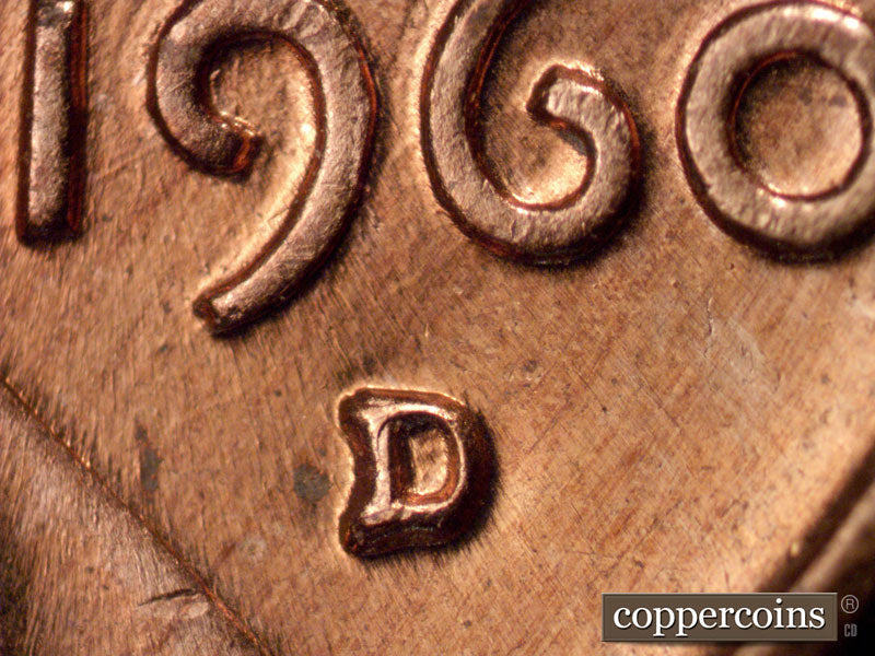 1960D-1MM-226 Lincoln Cent Repunched Mint Mark