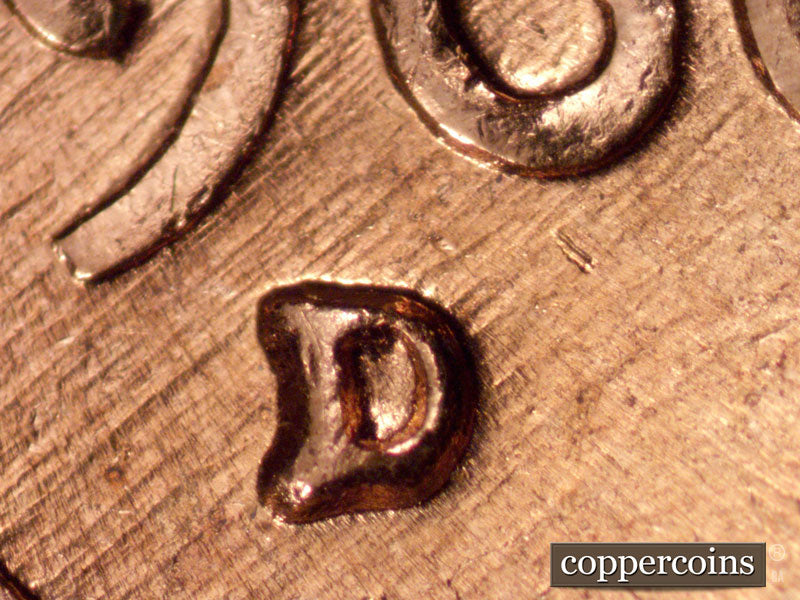1960D-1MM-238 Lincoln Cent Repunched Mint Mark