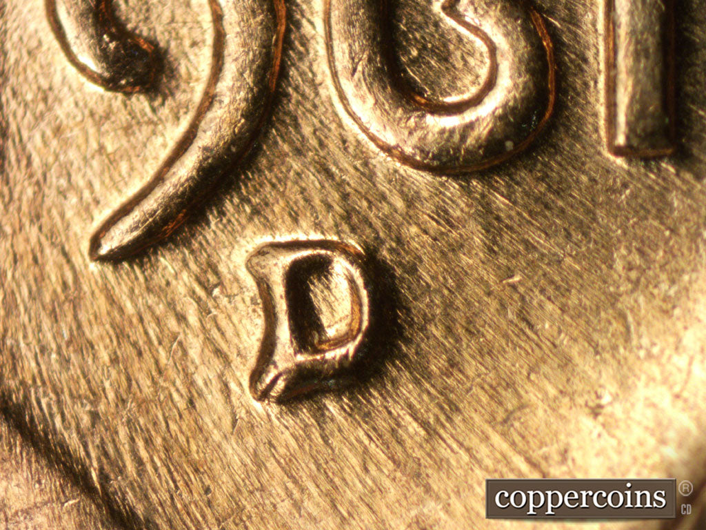 1961D-1MM-084 Lincoln Cent Repunched Mint Mark