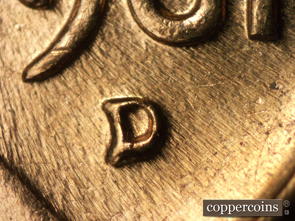 1961D-1MM-137 Lincoln Cent Repunched Mint Mark