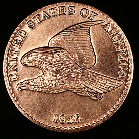 One Ounce .999 fine Copper Round - United States Flying Eagle Design