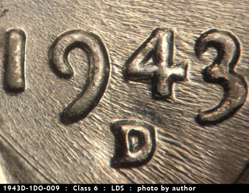 1943D-1DO-009 Lincoln Wheat Cent Doubled Die Obverse