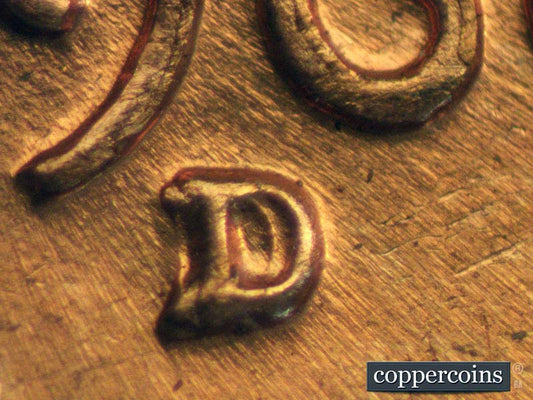 1960D-1MM-003 Lincoln Cent Repunched Mint Mark