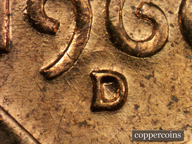 1960D-1MM-017 Lincoln Cent Repunched Mint Mark