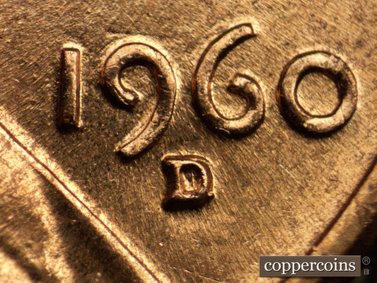 1960D-1MM-025 Lincoln Cent Repunched Mint Mark
