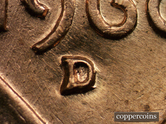 1960D-1MM-029 Lincoln Cent Repunched Mint Mark