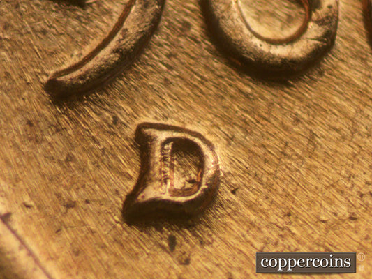 1960D-1MM-031 Lincoln Cent Repunched Mint Mark