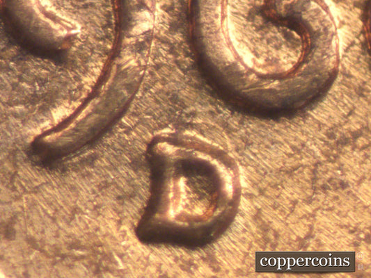1960D-1MM-041 Lincoln Cent Repunched Mint Mark