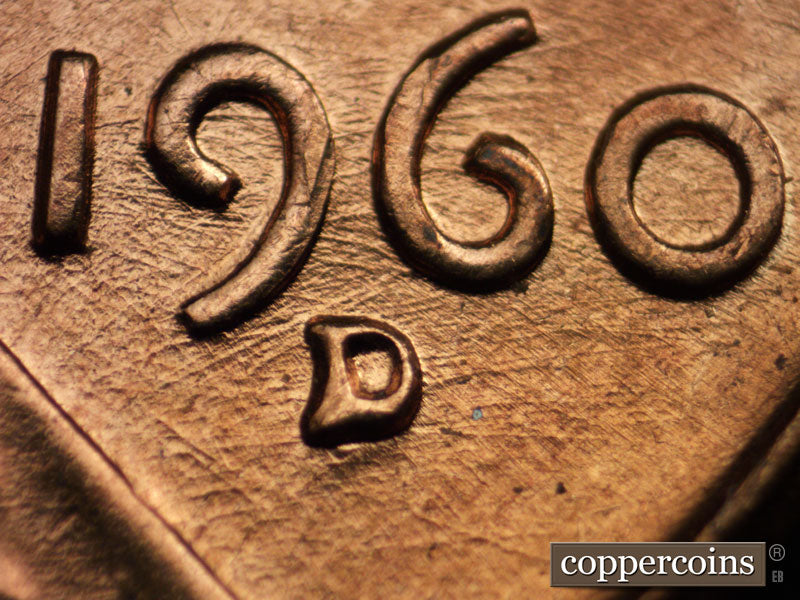 1960D-1MM-081 Lincoln Cent Repunched Mint Mark