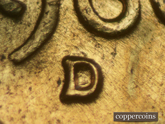 1960D-1MM-085 Lincoln Cent Repunched Mint Mark