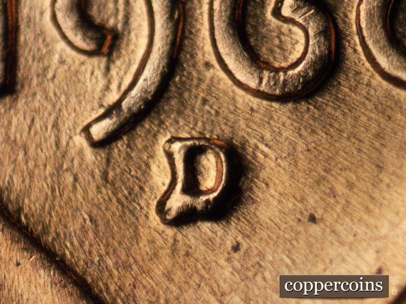 1960D-1MM-088 Lincoln Cent Repunched Mint Mark