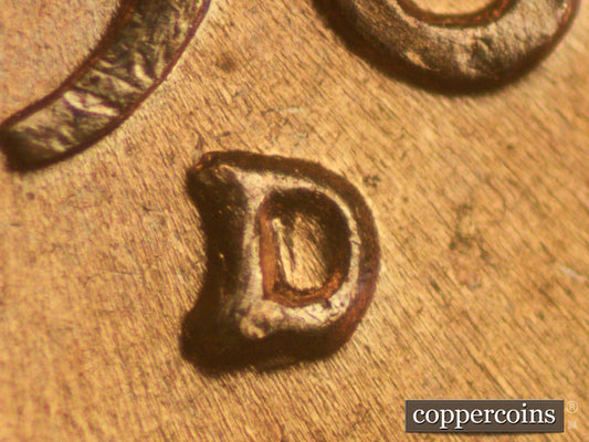 1960D-1MM-091 Lincoln Cent Repunched Mint Mark