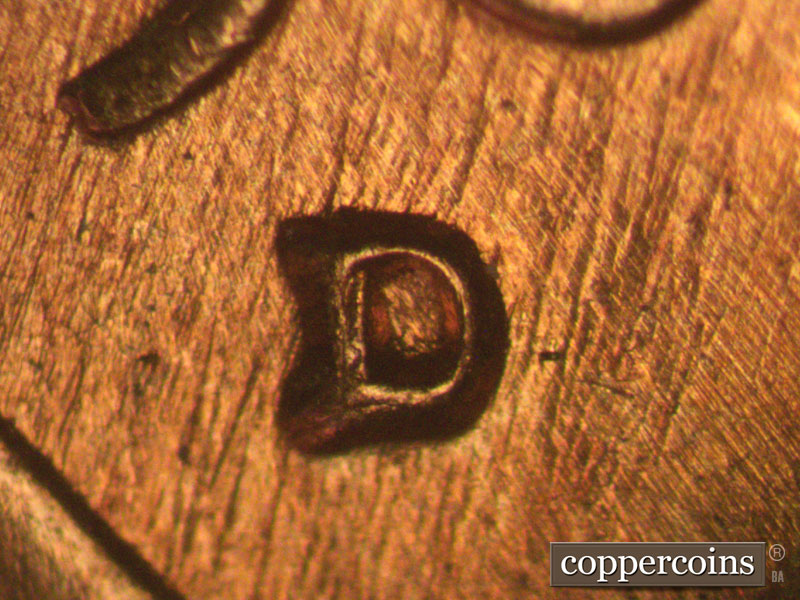 1960D-1MM-094 Lincoln Cent Repunched Mint Mark