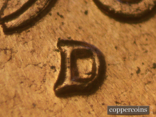 1960D-1MM-097 Lincoln Cent Repunched Mint Mark