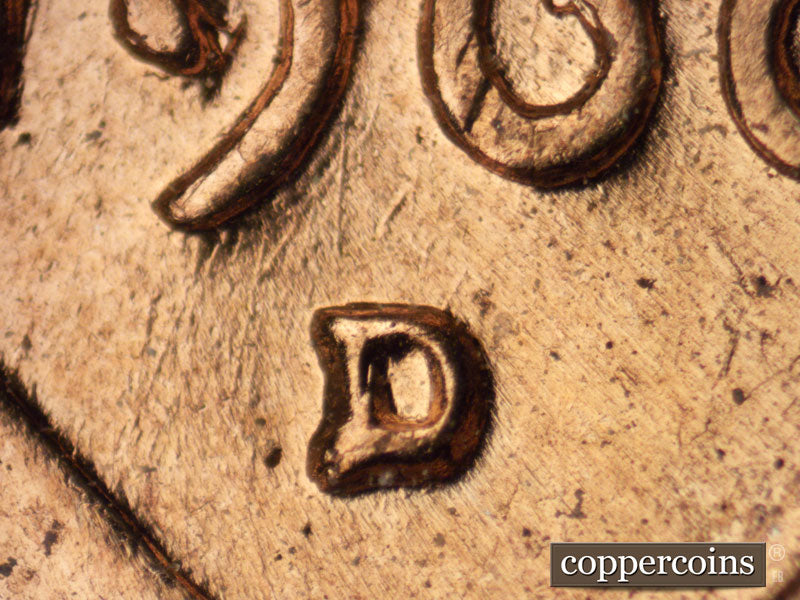 1960D-1MM-112 Lincoln Cent Repunched Mint Mark