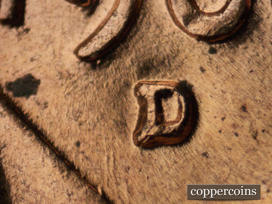 1960D-1MM-121 Lincoln Cent Repunched Mint Mark
