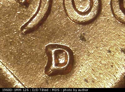 1960D-1MM-126 Lincoln Cent Repunched Mint Mark