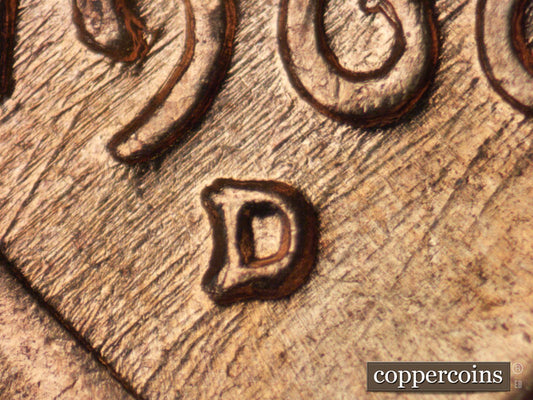 1960D-1MM-127 Lincoln Cent Repunched Mint Mark