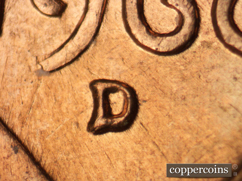 1960D-1MM-138 Lincoln Cent Repunched Mint Mark