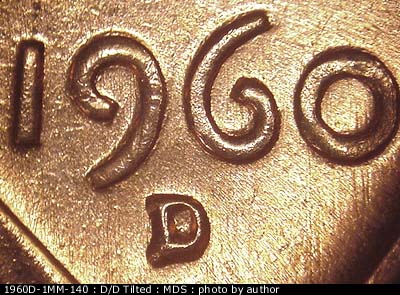 1960D-1MM-140 Lincoln Cent Repunched Mint Mark