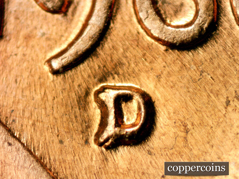 1960D-1MM-147 Lincoln Cent Repunched Mint Mark