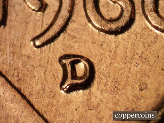 1960D-1MM-157 Lincoln Cent Repunched Mint Mark