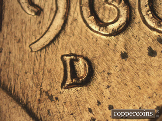 1960D-1MM-158 Lincoln Cent Repunched Mint Mark