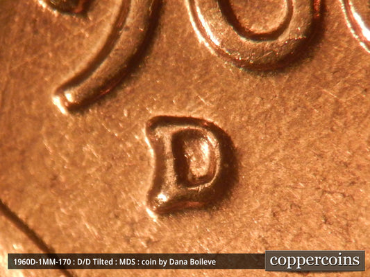 1960D-1MM-170 Lincoln Cent Repunched Mint Mark