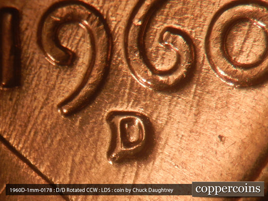 1960D-1MM-178 Lincoln Cent Repunched Mint Mark