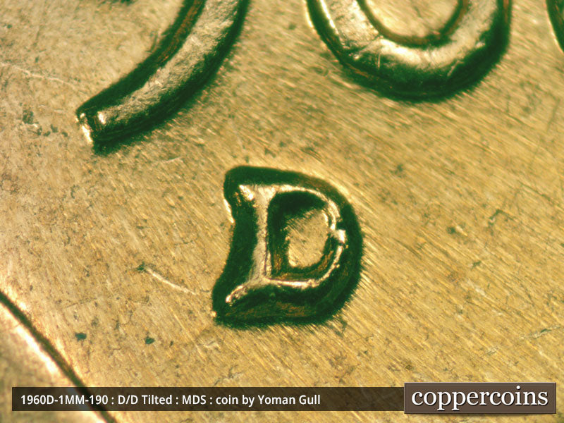 1960D-1MM-190 Lincoln Cent Repunched Mint Mark