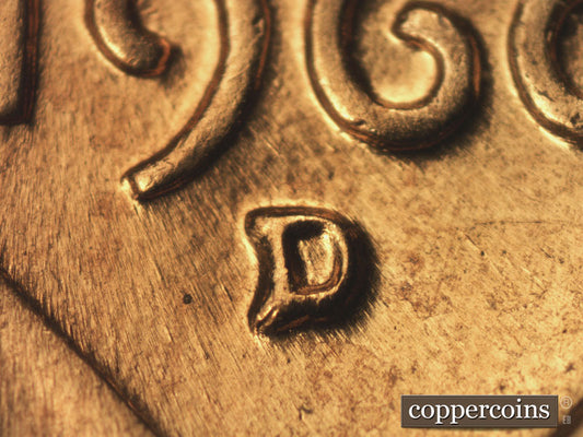 1960D-1MM-200 Lincoln Cent Repunched Mint Mark