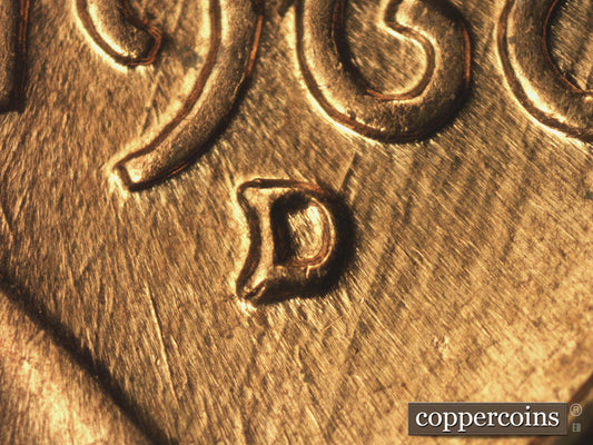 1960D-1MM-201 Lincoln Cent Repunched Mint Mark