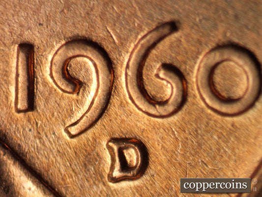 1960D-1MM-209 Lincoln Cent Repunched Mint Mark