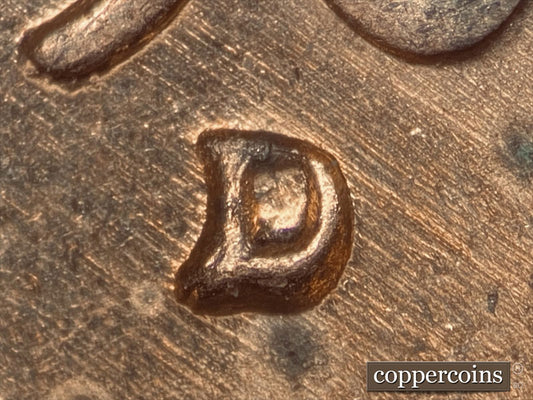 1960D-1MM-212 Lincoln Cent Repunched Mint Mark