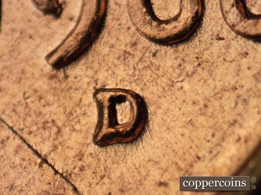 1960D-1MM-214 Lincoln Cent Repunched Mint Mark