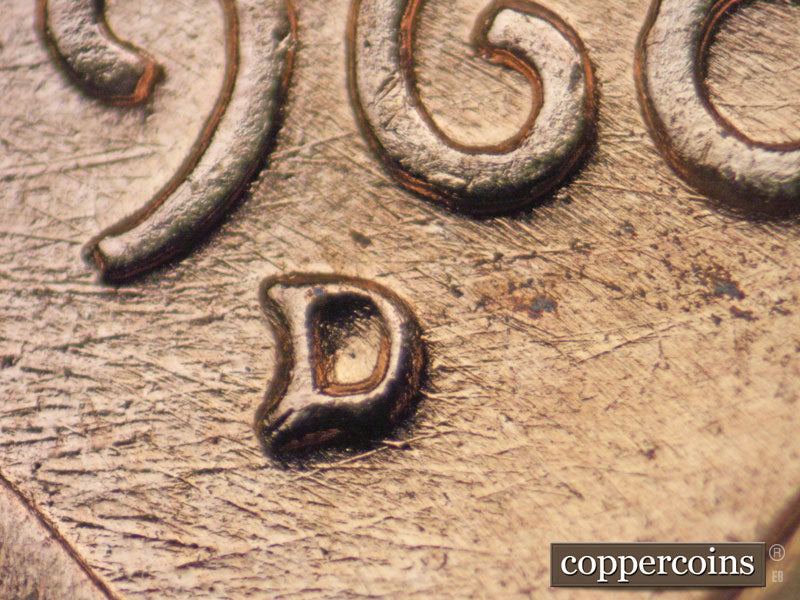 1960D-1MM-216 Lincoln Cent Repunched Mint Mark