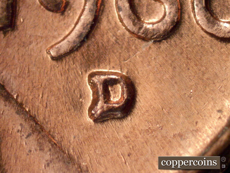 1960D-1MM-217 Lincoln Cent Repunched Mint Mark
