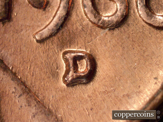 1960D-1MM-217 Lincoln Cent Repunched Mint Mark
