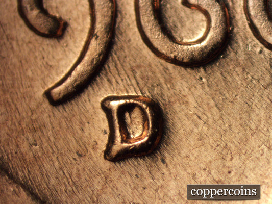 1960D-1MM-218 Lincoln Cent Repunched Mint Mark