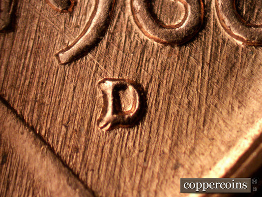 1960D-1MM-224 Lincoln Cent Repunched Mint Mark