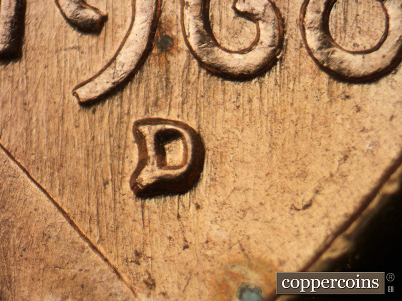 1960D-1MM-231 Lincoln Cent Repunched Mint Mark
