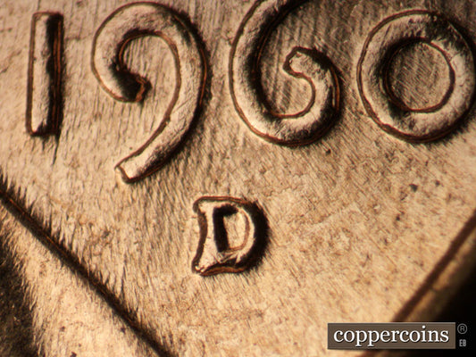 1960D-1MM-236 Lincoln Cent Repunched Mint Mark